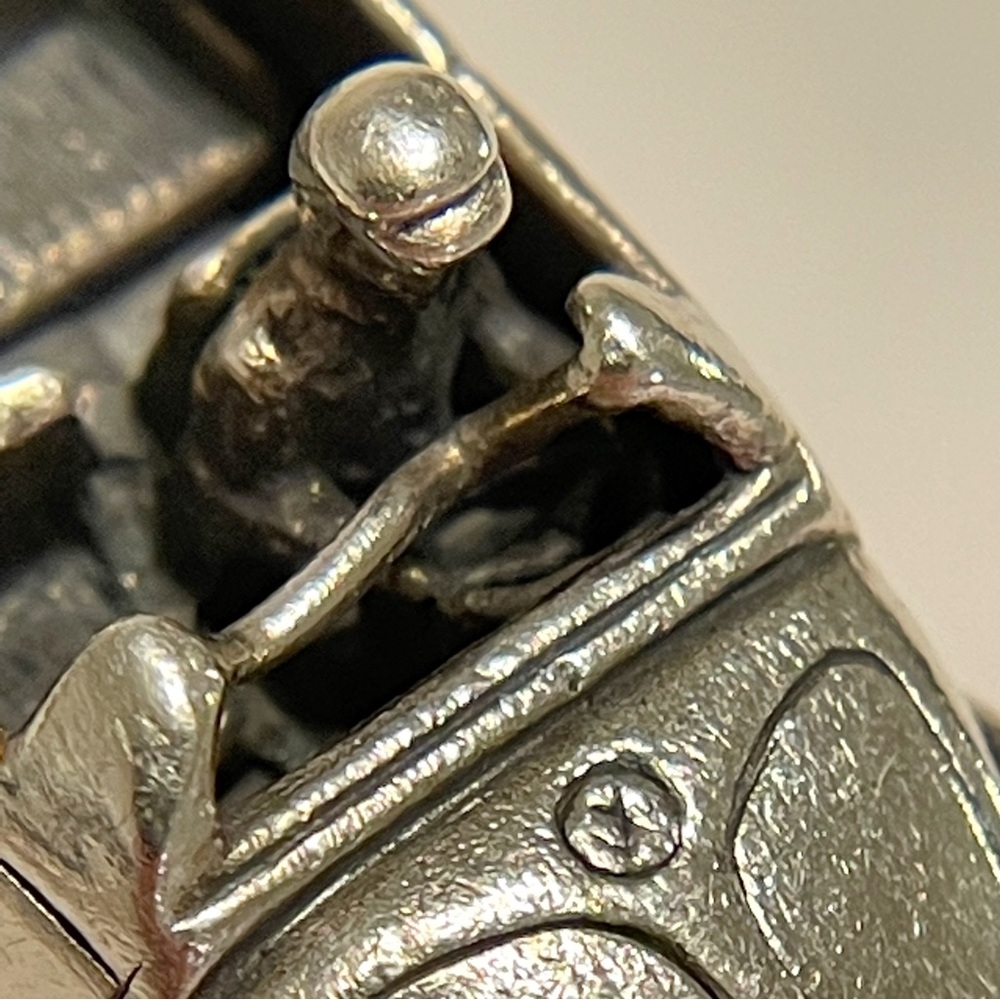 Rare Solid 925 Sterling Silver Vw Convertible Car… - image 7